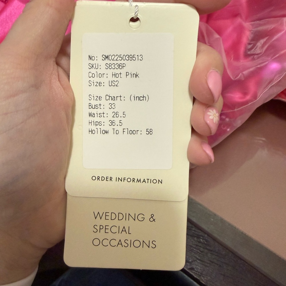 Hot Pink Special Occasion Dress - US2